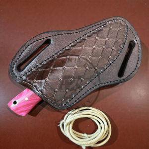 Juego de Cuchillos Vaqueros de Acero de Damasco de Grado Industrial Hechos a Mano OEM, Cuchillo de Caza para Exteriores y Camping con Empuñaduras de Resina Acrílica, 3 Años de Garantía - Product Image 2