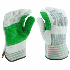 Gants de travail en cuir de couleur personnalisée, résistants à la chaleur, en cuir de vachette pleine fleur, avec manchette de sécurité, 11 oz, antidérapants, canadiens - Product Image 3