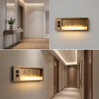 Plaque de porte personnalisée en acier inoxydable LC, panneaux de porte d'hôtel avec clochettes « Ne pas déranger », adaptés aux auberges et appartements