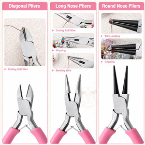 Juego de Mini Alicates para Joyería, 3 Piezas, Kit de Herramientas para Hacer Joyas - Product Image 4