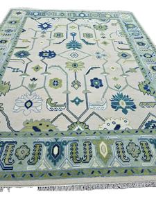 Haute qualité 12x15 Antique noué à la main Oushak laine tapis tailles traditionnelles coton matériel pour salon tapis ensembles exercice - Product Image 2