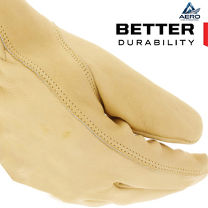 Guantes de Trabajo de Cuero Genuino Resistentes a la Abrasión, Ajuste Ergonómico, para Manipulación Industrial y Mecánica, de Alta Resistencia - Product Image 5