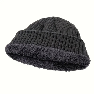 Fine Knit Beanie <b>Cap</b> Lightweight Warm Winter Headwear Smooth Texture Stretch Fit Casual Everyday Fashion Hat For Outdoor - Product Image 4