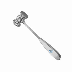 Martillo ortopédico quirúrgico de diseño Collin de acero inoxidable con puntas de plástico para modelado óseo y cincelado - Product Image 1