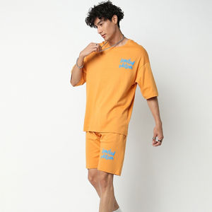 Ensemble T-shirt et short pour homme en coton 100% - Couleur personnalisée - Style unique - Ensemble T-shirt et short en coton pour homme - Product Image 4