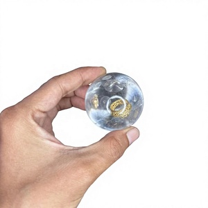 Natural Clear Quartz Sphere Carved <b>Crystal</b> <b>Ball</b> for Meditation High Quality Gemstone From Gujarat - Product Image 1