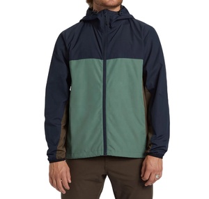 High Quality Men's <b>Waterproof</b> Windbreaker <b>Jacket</b> Breathable Color Block Outdoor Front Zip Windproof Windbreaker <b>Jacket</b> - Product Image 1