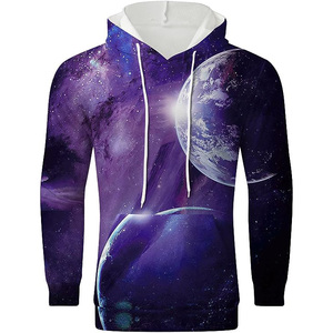 Sweat-shirt à capuche surdimensionné vintage personnalisé de haute qualité en tissu éponge épais avec broderie pour homme - Product Image 1