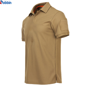 Chemises pour hommes respirantes en différentes couleurs, broderie personnalisée, design à séchage rapide, polyester/coton, solides, de haute qualité, pour le sport - Product Image 5