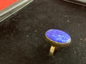 <b>lapis</b> <b>lazuli</b> Gemstone <b>Ring</b> for Women Classic Eternity Natural Stone A high Quality Handmade Gold Platet Wholesale Jewelry - Product Image 2