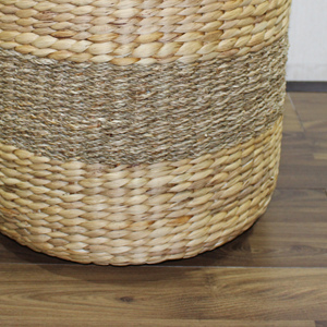 Artex Dong Thap Water Hyacinth <b>Ottoman</b> Pouf <b>Stool</b> Durable Braided Home Seating - Product Image 4