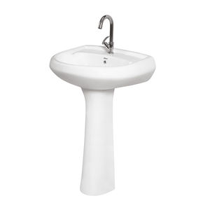 Venta al por Mayor de Artículos Sanitarios de Cerámica de Alta Calidad, Fáciles de Limpiar, Higiénicos y Súper Elegantes, Lavabo con Pedestal - Product Image 1