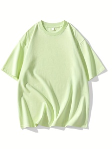 Camisetas de Algodón Lisas Extra Grandes Baratas al por Mayor, Camisetas Personalizadas para Hombre, 100% Algodón, Peso Pesado 280 g/m², Lisas, de Manga Corta - Product Image 6