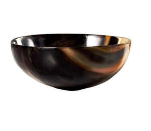 Cuenco decorativo de cuerno de búfalo hecho a mano Artesanía tradicional con un cuenco de cuerno de toque moderno Tradicional de moda - Product Image 4
