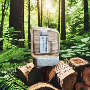 Paquete de 50 platos ecológicos de hoja de palma de bambú, kit de suministros desechables para fiestas para bodas, barbacoas, eventos - Product Image 1