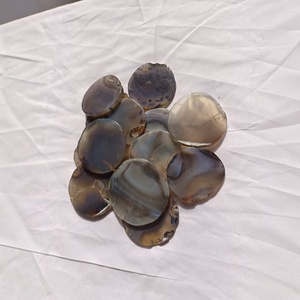 Grey Agate Slice Polished <b>Crystal</b> Stone Decorative Plate Bulk Supply For Resellers - Product Image 1