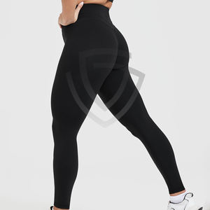 Quick Dry High Waist Women's Capri <b>Legging</b> with Dual Side <b>Pockets</b> Customized Gym Wear Elastic Waist Yoga <b>Leggings</b> - Product Image 4