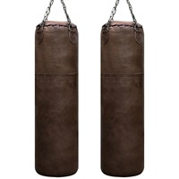 Sacs de frappe de boxe personnalisés de haute qualité en cuir PU, sacs de frappe lourds pour l'entraînement de boxe et MMA, sacs de frappe non remplis, sacs de frappe à sable