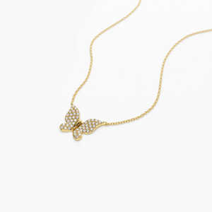 Wholesale 925 Sterling <b>Silver</b> Engagement Wedding Party New Fashion Classic Double <b>Layers</b> Butterfly Charm Pendant <b>Necklace</b> - Product Image 4