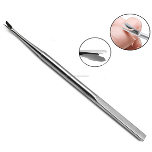 Ensemble d'outils repousse-cuticules double tête en acier inoxydable réutilisable pour manucure - Product Image 1