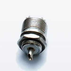 Reliable UHF Female Bulk Head RF Coaxial Connector <b>Chrome</b> Plated Industrial Communication Socket - Product Image 1