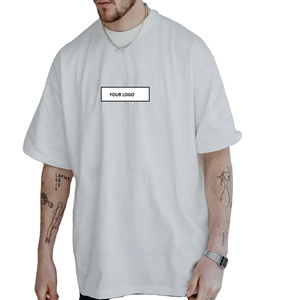 เสื้อยืดผ้าฝ้ายแฟชั่นแนววินเทจของผู้ชายเสื้อไหล่เฮฟวี่เวทแห้งเร็ว - Product Image 1