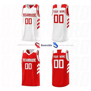 Nouvel ensemble maillot et short de basketball pour homme, design OEM, grande taille, séchage rapide, sublimé, vente chaude - Product Image 2