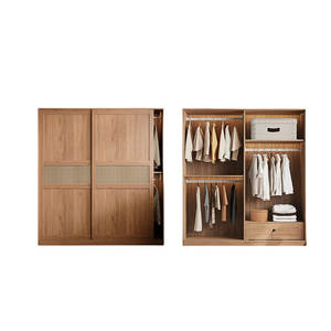 ตู้เสื้อผ้าหวายทอแบบคลาสสิกย้อนยุค - Product Image 3