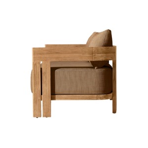 Modern Solid Teak <b>Wood</b> Outdoor Garden Furniture Set Weather Resistant Customized Luxury Patio <b>Sofa</b> and Chairs for Villa Hotel - Product Image 3