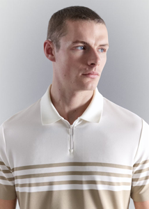 Pull décontracté pour homme à col zippé avec franges, personnalisable avec logo, en maille écologique, léger et respirant, grandes tailles - Product Image 6