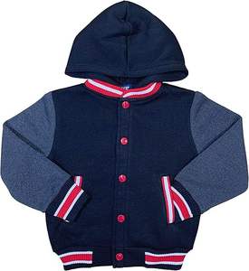 Chaquetas de Béisbol Bordadas y Estampadas Personalizadas de Fabricante OEM, Chaqueta Varsity de Algodón para Niños, Ropa Infantil Personalizable - Product Image 1