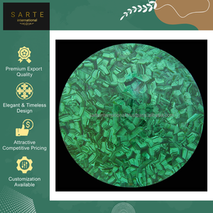 Mesa de Centro de Malaquita con Diseño Moderno y Minimalista, Ecológica, Suministro Directo de Fábrica, para Sala de Estar - Product Image 2