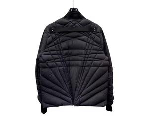 Unisex Quilted Filled Puffer <b>Jacket</b> Stand Collar Zipper Front Windproof Casual Winter Outerwear Long Length Regular Fit Color - Product Image 5