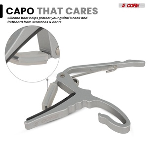 Capo de guitare 5 cordes à changement rapide pour guitare acoustique, électrique, banjo, mandoline ou ukulélé - Product Image 4
