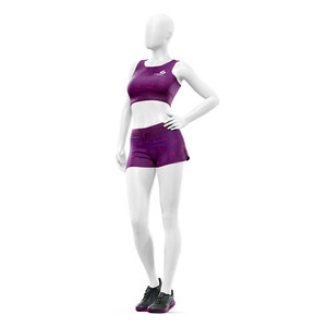 Conjunto Deportivo de 2 Piezas para Mujer, Top Deportivo y Pantalones Cortos de Secado Rápido, Ropa para Yoga, Running, Gimnasio, Fitness y Entrenamiento - Product Image 2