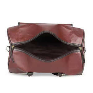 Sac de voyage en cuir de style luxueux, design classique, léger, écologique, fermeture à glissière, poignée confortable - Product Image 1