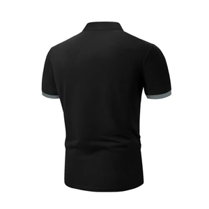 เสื้อโปโลผู้ชายดีไซน์ใหม่ ไซส์ใหญ่ ระบายอากาศได้ดี สวมใส่สบาย ขายส่ง ผ้าคอตตอนถัก พิมพ์ลาย ไซส์ใหญ่ - Product Image 4