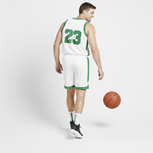 Uniforme de Baloncesto de Poliéster 100% de Calidad Premium en Blanco con Verde, Ropa Deportiva de Venta Caliente a Precios de Mayoreo - Product Image 2