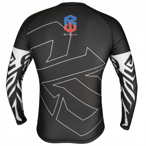 Camiseta de Compresión para Adultos, Sin Gi, para MMA y BJJ, Elástica, de Secado Rápido, 240g (84% Poliéster, 16% Elastano), Colores y Logotipo Personalizables - Product Image 3