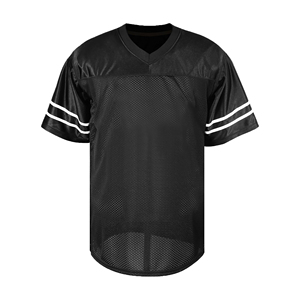 Maillot de football professionnel respirant à manches courtes en mesh, haute qualité, 100% polyester, personnalisable, pour entraînement de football - Product Image 2