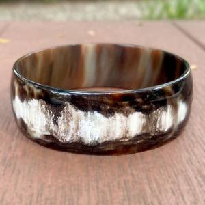 Handmade Original Natural Buffalo Horn Cuff, Buffalo Horn Cuff <b>Bracelet</b>, <b>Boho</b> Wide Bangle Cuff, Natural Horn Jewelry <b>Bracelet</b> - Product Image 6