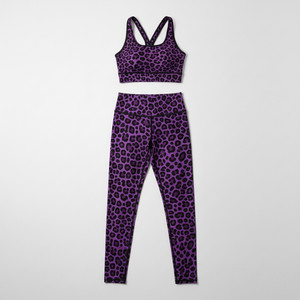 Conjunto de yoga de alta calidad para mujer, 2 piezas, leggings y sujetador deportivo, ropa deportiva para gimnasio, conjunto de yoga con estampado digital, mallas deportivas. - Product Image 3