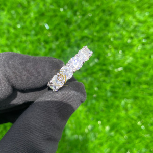 Anillo de Boda de Plata 925, Anillo de Eternidad, Diseño Delicado y Minimalista, Corte Redondo, Diamante Moissanita, Joyería de Compromiso de Diseñador, Regalo para Mujer - Product Image 2