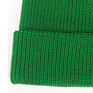 Gorro de Punto Acrílico Verde Brillante, Gorro de Invierno Unisex, Cálido, Ajustable, para Hombre y Mujer - Product Image 4