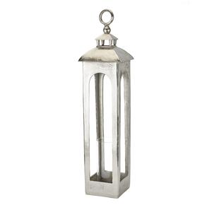 Lanterne suspendue artisanale en métal et verre avec finition cuivre et poignée en cuir pour la décoration de table à la maison et au jardin, en promotion - Product Image 3