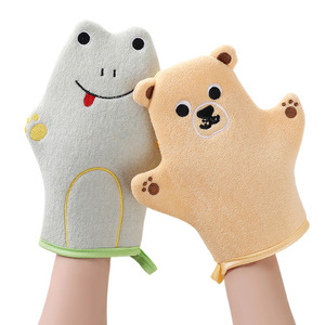 Cartoon Bath Glove for Kids-Gentle Scrub Sponge with Thermal Feature for Sports & Cycling Pain-Free Cleansing Home Use - Product Image 1