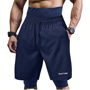 Men's Casual Awrah Shorts Custom Made Muslim Knee Length High Waist Sporty <b>Canvas</b> Solid Color 100% Polyester Waterproof - Product Image 3