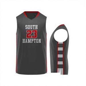 Survêtement Hip Hop de Haute Qualité 100% Polyester, Tenue de Sport Personnalisable avec Logo, Maillot de Basketball Hiver Col Rond Respirant - Product Image 1