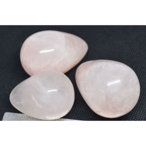 Vente en gros de pierres naturelles en cristal de quartz rose Oeuf Petite taille Reiki Roches Minéraux AGATE Pierre précieuse Rose Jade Coeur Motif Chakra - Product Image 1