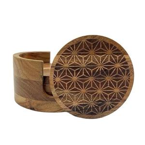 Custom Design Mango Wood Coaster Wooden Coaster Solid Wood Coaster Acacia Wood Coaster Place Mats At Factory Wholesale Price - Product Image 3